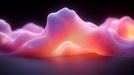 Wall Mural - abstract digital landscape of vibrant colors