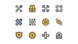 © karmpolista - Set of versatile colorful vector icons for various applications