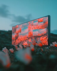 Poster - Immersive Digital Landscape Cinematic Infrared Display Redefining Visual Storytelling with Next-Gen Panoramic Screen Technology and Sensory Media Experience