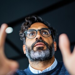 Poster - Empowered Leadership Mindful Professionals Contemplative Moment - Authentic Diversity in Modern Corporate Innovation, Capturing Introspective Business Vision