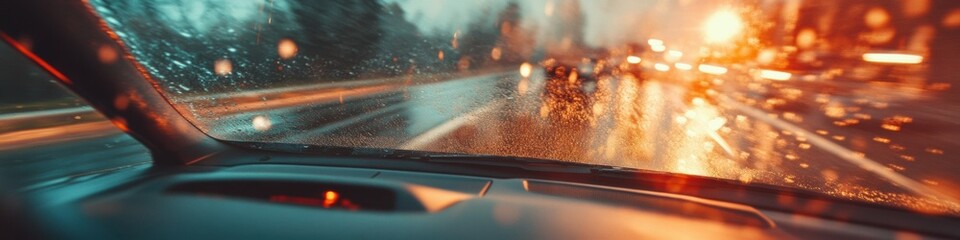 Leinwandbilder - High-Octane Digital Performance Cinematic Automotive Dashboard Experience with Dynamic Motion Blur - Next-Gen Immersive Driving Technology for Adrenaline Enthusiasts