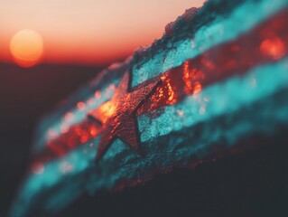 Aufkleber - Cinematic Thermal Landscapes Immersive Abstract Texture Design for Digital Art, Marketing Visuals, and Creative Branding Experiences