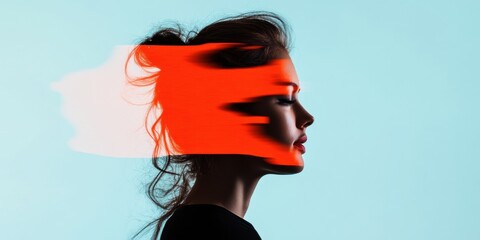 Poster - Immersive Digital Identity Next-Gen Visual Narrative of AI-Driven Personal Transformation - Futuristic Generative Design Exploring Human-Tech Convergence for Gen Z Innovators