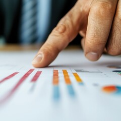 Fototapete - Minimalist Data Visualization Gen Z Business Intelligence with Innovative Analytics Dashboard - Empowering Performance Insights in Digital Transformation Era
