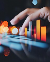 Aufkleber - Augmented Analytics Mastery Immersive Data Visualization with Dynamic Touchscreen Interface - Next-Gen Business Intelligence for Strategic Decision Making