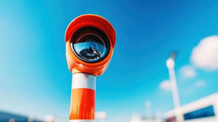 Aufkleber - Cybersecurity Futures Vibrant AI-Powered Surveillance Technology Reimagining Intelligent Infrastructure with Sleek Industrial Design and Next-Gen Security Aesthetic
