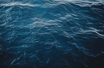 Wall Mural - Deep blue ocean waves