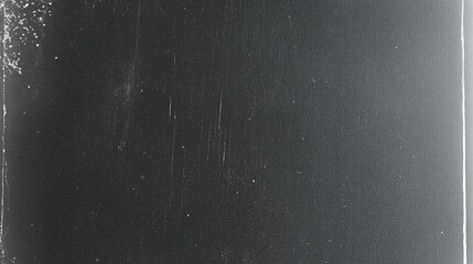 Poster - Black grunge textured background with vintage film grain and dust scratches overlay. Abstract dark backdrop design for print, cover art, or creative projects in retro aged distressed style. Minimal mo