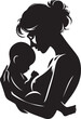 © Rokeyadesigner - Mother and Son Silhouette Vector Bundle