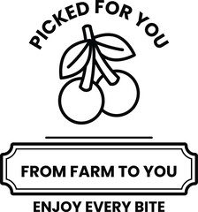 Wall Mural - cherry is picked from a farm and is enjoyed every bite