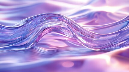 Wall Mural - colorful abstract wave patterns with soft lighting effects