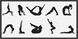© Dipa - Yoga poses vector design.