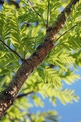 Wall Mural - a bird sitting peacefully on a tree branch, great for nature or wildlife photography