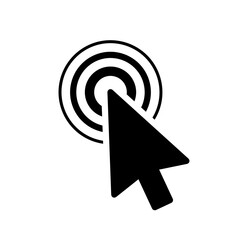 Wall Mural - clicking the mouse cursor graphic design