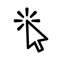 Wall Mural - clicking the mouse cursor graphic design