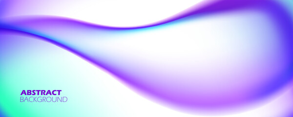 Fototapete - Vibrant colored waves. Liquid shapes. Bright fluid colors. Defocused color gradients for creative graphic design. Futuristic abstract background. Vector illustration.
