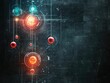 © kasmaran - Abstract digital interface; glowing spheres, circuits.