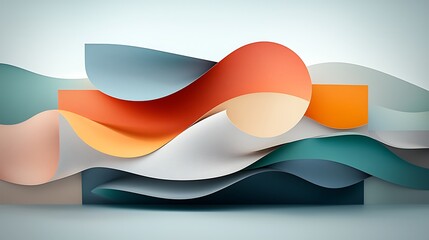 Poster - Abstract colorful shapes