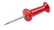 © Shohidul - a close up of a single bright red push pin on white background PNG