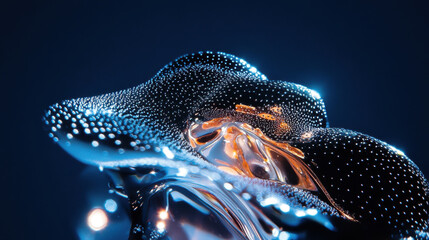 Wall Mural - Abstract Glowing Particle Formation