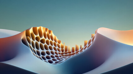 Wall Mural - Abstract Geometric Landscape