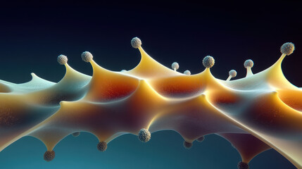 Wall Mural - Abstract Fractal Patterns in Space