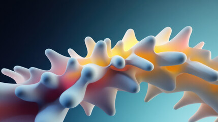 Wall Mural - Abstract Organic Forms in Soft Lighting