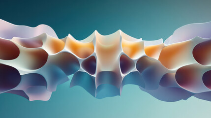 Abstract Geometric Shapes with Gradient Colors