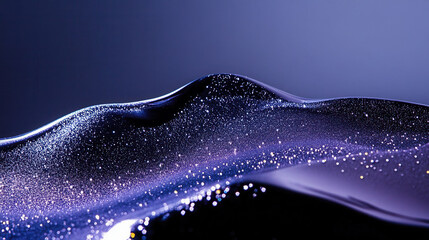 Wall Mural - Abstract Glittering Wave