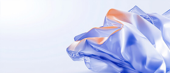 Wall Mural - Elegant Flowing Silk Fabric