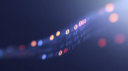 Binary Code in a Futuristic Setting