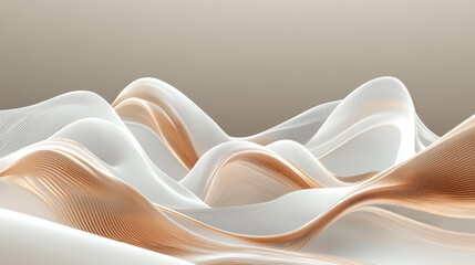 Wall Mural - Abstract Flowing Waves