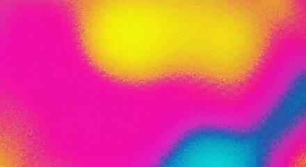 Poster - A colorful background with a yellow and blue line