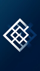Wall Mural - logo, background with geometric shapes
