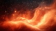 © afif - Fiery Nebulae in Deep Space; cosmic clouds; astronomical landscape; high resolution background