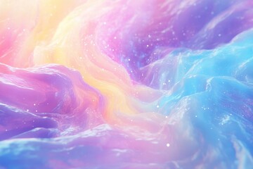 Wall Mural - abstract colorful rendering of swirling liquid surfaces with subtle light