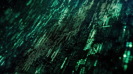Wall Mural - abstract digital data stream, technology background, possible use in tech articles or presentations