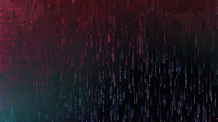 Abstract style of electric pixel particle of musical sound in cyberspace theme with data digital technology design and the dynamic light graphic represented music wave movement with beat flow. AIG53.