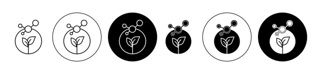 Wall Mural - plant based protein icon editable vector set