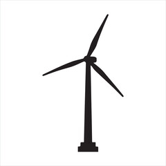 windmill icon vector illustration design silhouette