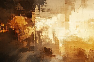 Wall Mural - an abstract composition featuring textured rectangles with warm colors