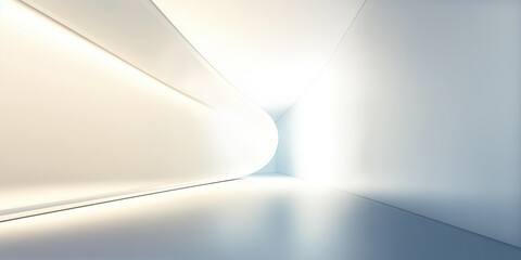 Wall Mural - futuristic abstract background. white and gray tone. soft smooth of light, abstract shape, curve lin