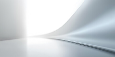 Wall Mural - futuristic abstract background. white and gray tone. soft smooth of light, abstract shape, curve lin