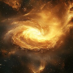 Wall Mural - a vibrant galaxy of light spiraling within the cosmic universe