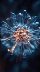 Wall Mural - a digitally rendered abstract representation of a biological cell