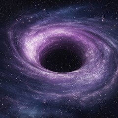 Wall Mural - a swirling galaxy featuring a dark enigmatic black hole structure