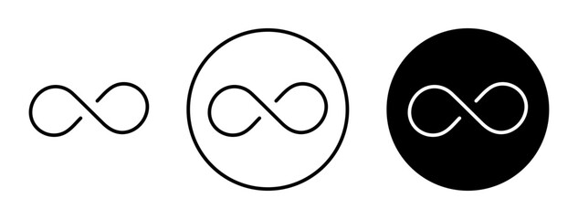 Wall Mural - infinity vector icon symbol. illustration sign collection.
