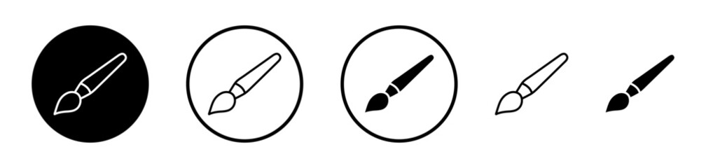 Wall Mural - paint brush vector icon symbol. illustration sign collection.