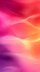 Fototapete - Abstract Pink Orange and Purple Wave Background Wallpaper Image
