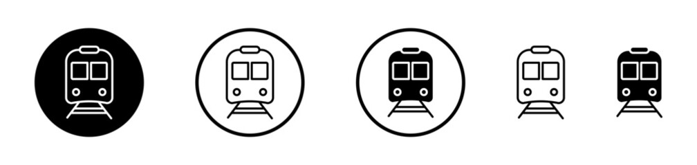 Wall Mural - train vector icon symbol. illustration sign collection.